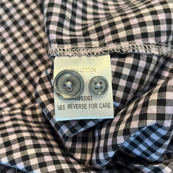 NWOT tyler böe Chatham Check Teri Top Lavender Size M - Picture 13 of 14